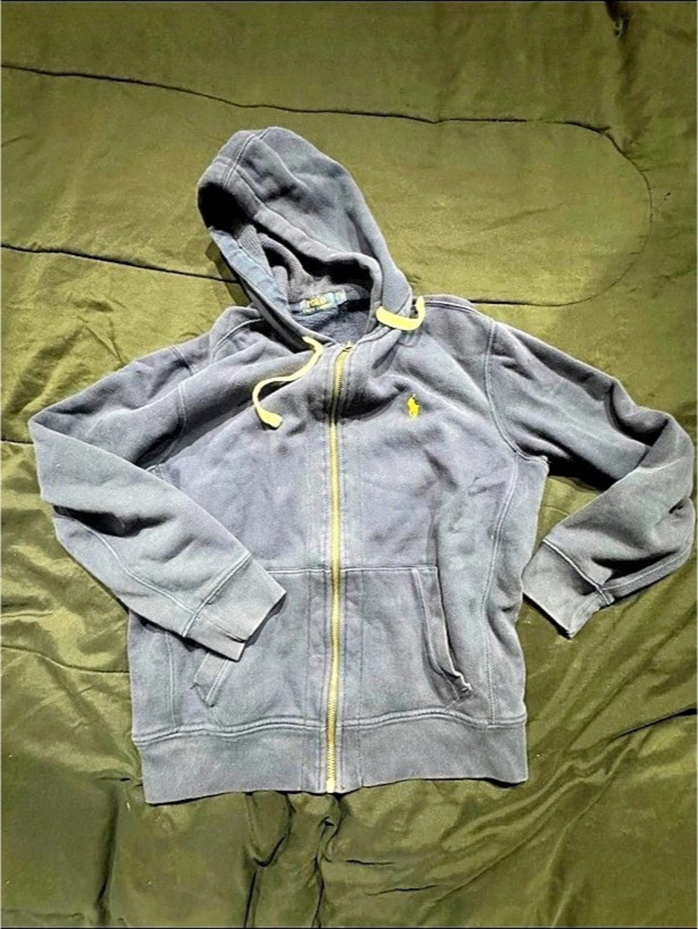 Polo Ralph Lauren Fleece Full-Zip Hoodie Gray Large